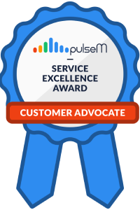 pulseM Badge - Service Excellence Award